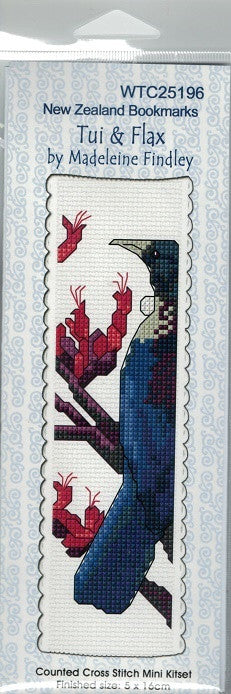 CRAFT CO Cross-stitch Bookmark Kit WTC25196 Tui & Flax