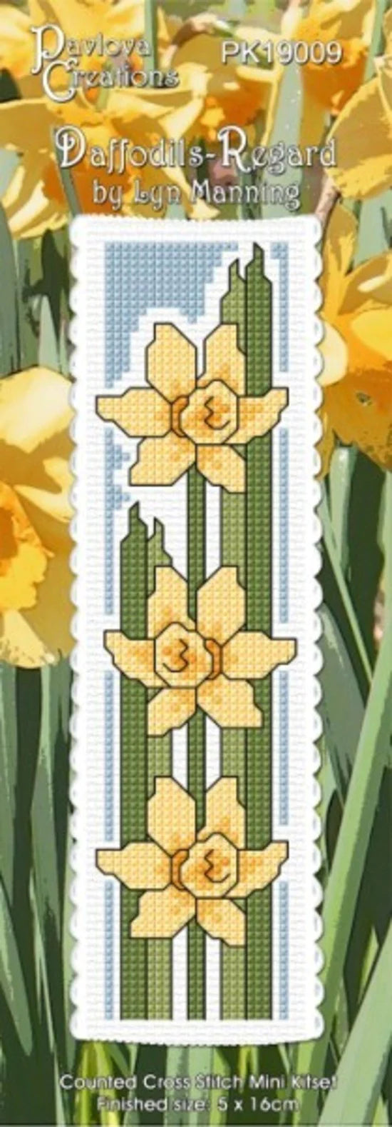 CRAFT CO CROSS-STITCH BOOKMARK KIT PK19009 Daffodils