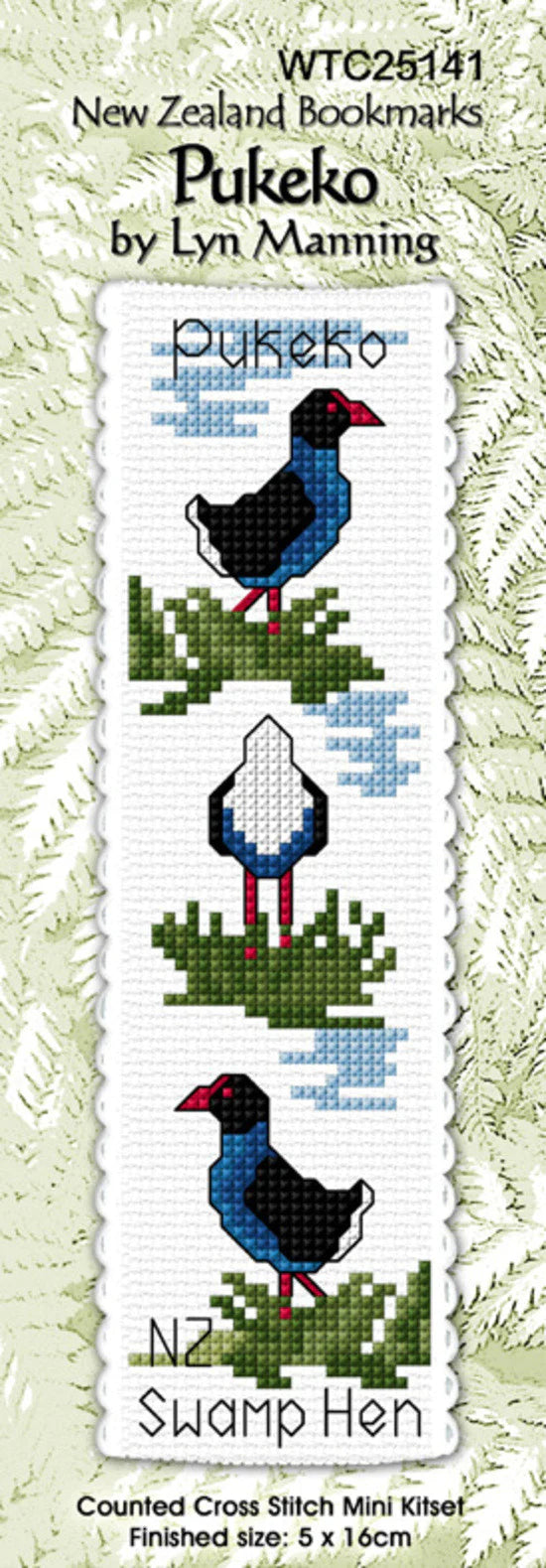 CRAFT CO Cross-stitch Bookmark Kit WTC25141 Pukeko