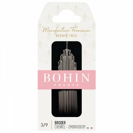 Bohin Embroidery / Crewel Needles Sizes 3/9