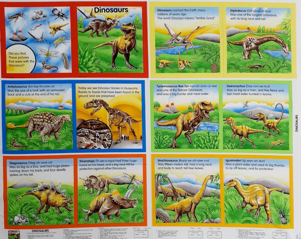 Dinosaurs book Panel 81060 101