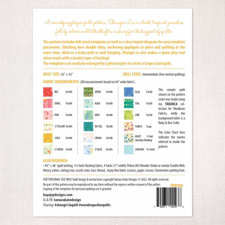 Shangri-La Quilt Pattern # TKW008