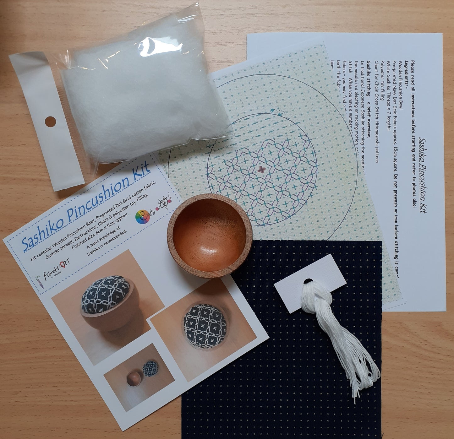 Sashiko Kit Pincushion