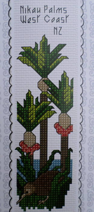 CRAFT CO Cross-stitch Bookmark Kit WTC25211 Nikau Palms