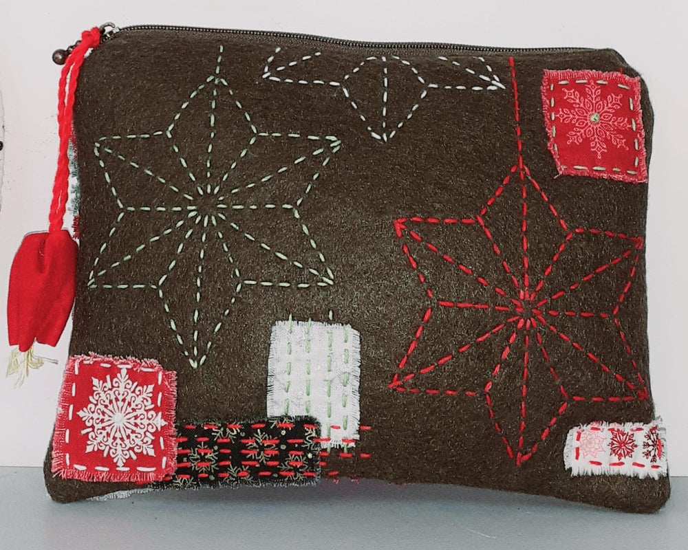 Christmas Boro & Sashiko Purse Class Saturday 12th July