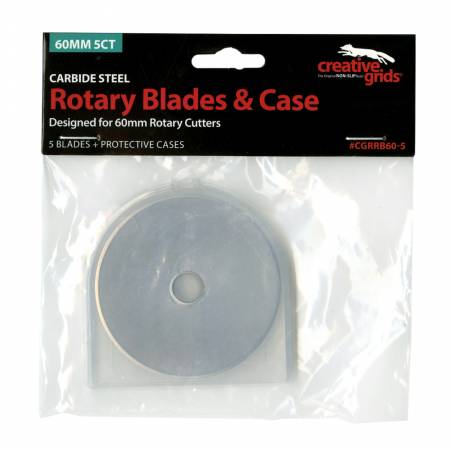 Creative Grids 60mm Replacement Rotary Blade 5pk # CGRRB60-5