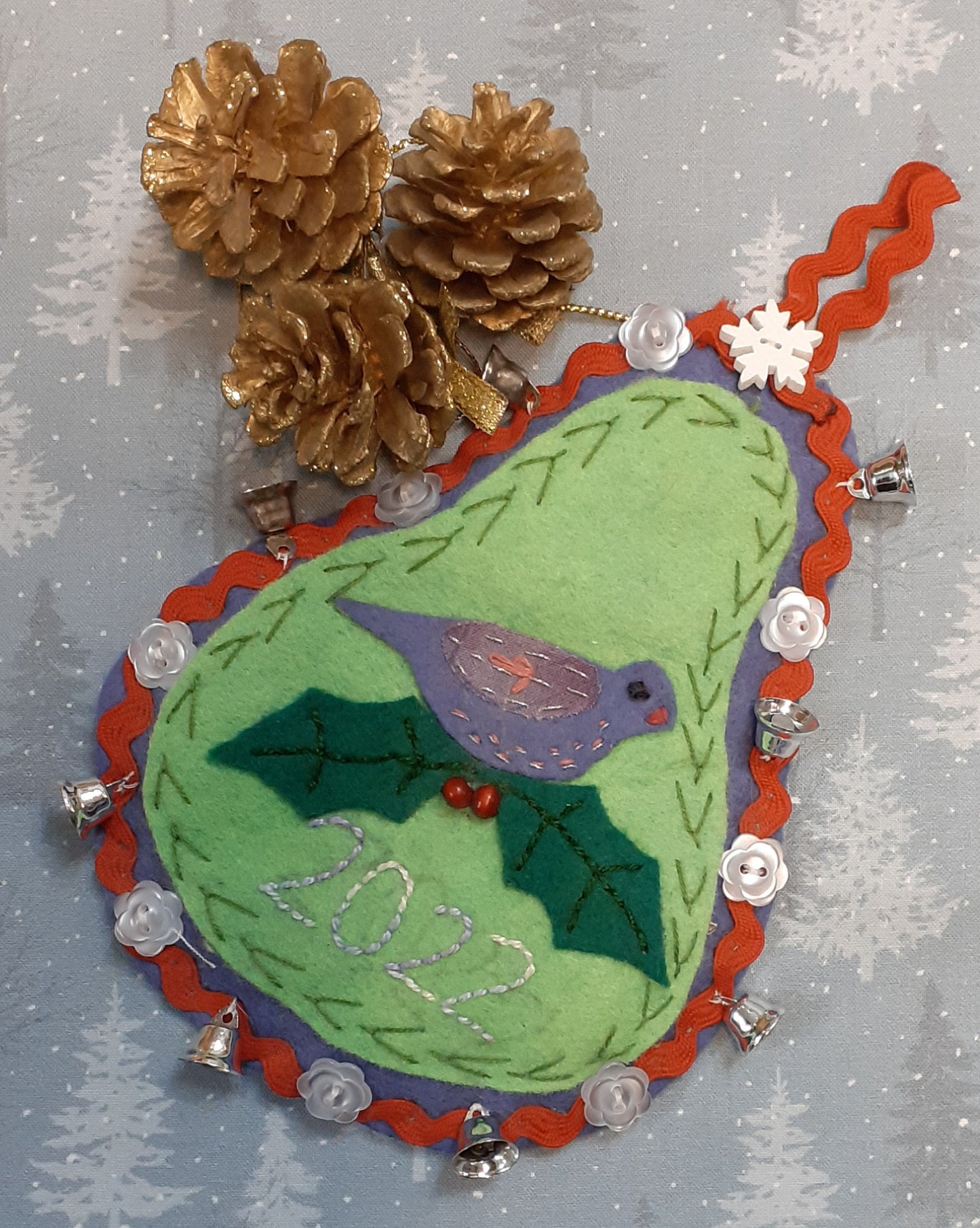 Christmas Pear Ornament
