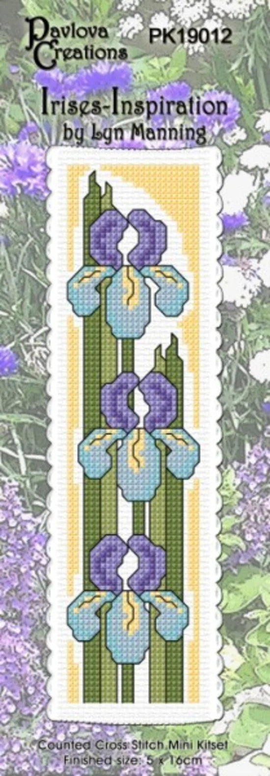 CRAFT CO Cross-stitch Bookmark Kit PK19012 Irises