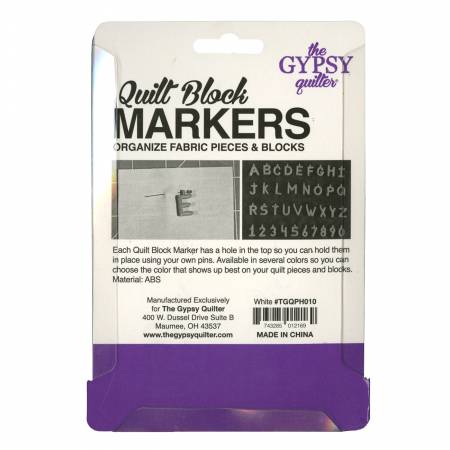 
                  
                    Quilt Block Markers White # TGQPH010
                  
                