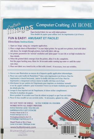 
                  
                    Photo Fabric Computer Crafting at Home 100% Cotton Poplin Sheets 5pk # 10601013C
                  
                