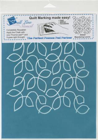 Full Line Stencil Meandering Leaves Background # H30327