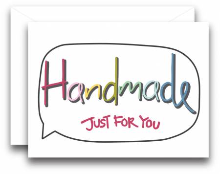 Handmade Just For You Gift Note Card