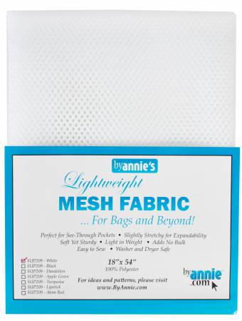 
                  
                    Lightweight Mesh Fabric White 18x54in
                  
                
